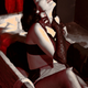 Illustration for article titled The Loveliness That Will Not Die: Sexy Vampire Pin-Up Art